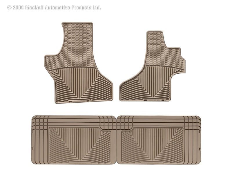 WeatherTech WT Rubber Mats - Rear - Tan Floor Mats Floor Mats - Rubber main image