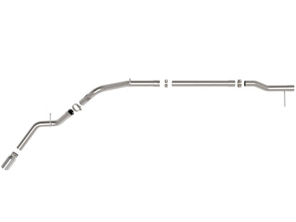 aFe 23-24 GM Trucks L6 Large Bore-HD 3 IN 409 Stainless Steel DPF-Back Exhaust System w/Polished Tip 49-44144-P 49-44144-P Photo - Unmounted