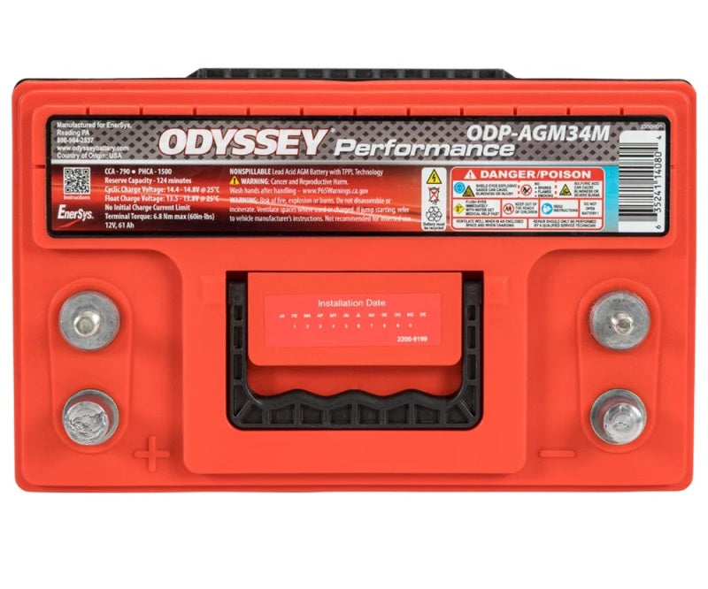 Odyssey Battery Marine/RV Performance AGM Battery (34M-710) ODP-AGM34M ODP-AGM34M User 1