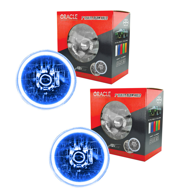 ORACLE Lighting 97-06 Jeep Wrangler TJ Pre-Assembled LED Halo Headlights 7081-002 7081-002 Photo - Primary