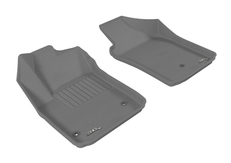 3D MAXpider 2012-2019 Fiat 500/500E Kagu 1st Row Floormat - Gray L1FA00311501 L1FA00311501 Photo - Primary