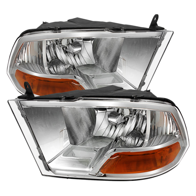 SPYDER Xtune Dodge Ram 1500 09-12 ( Non Quad Headlights ) Crystal Headlights Chrome HD-JH-DR09-AM-C 9022937 9022937 Photo - Primary