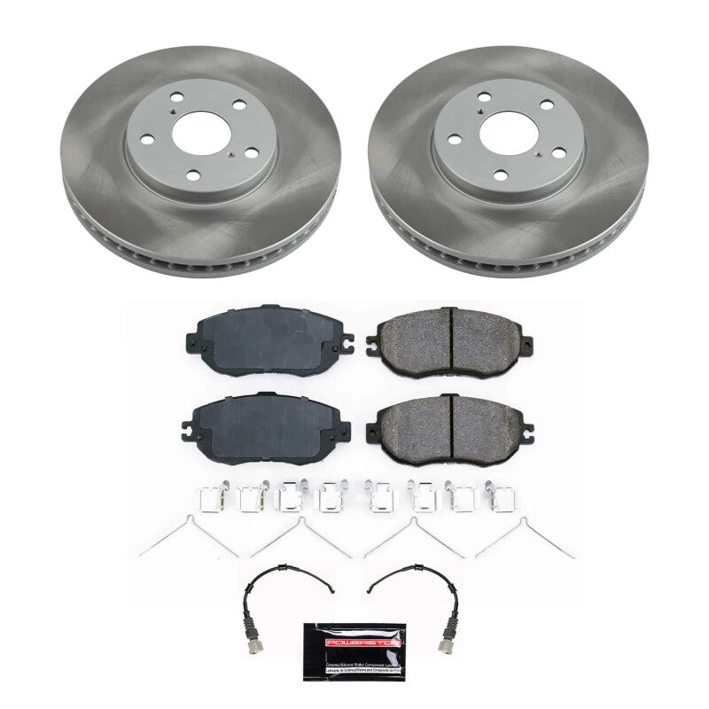 PowerStop Power Stop 93-94 Lexus LS400 Front Semi-Coated Rotor Kit SC1075 SC1075 Photo - Primary
