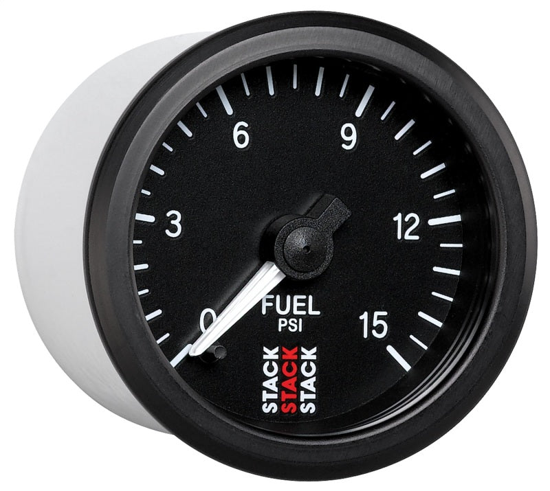 Autometer Stack 52mm 0-15 PSI 1/8in NPTF Male Pro Stepper Motor Fuel Pressure Gauge - Black ST3304 ST3304 User 5