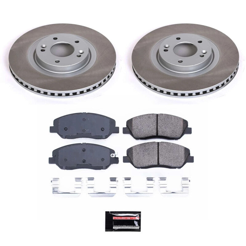 PowerStop Power Stop 13-16 Hyundai Santa Fe Front Semi-Coated Rotor Kit SC6951 SC6951 Photo - Primary