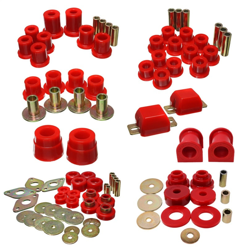 Energy Suspension ES Hyper-Flex Sets - Red Suspension Bushing Kits main image