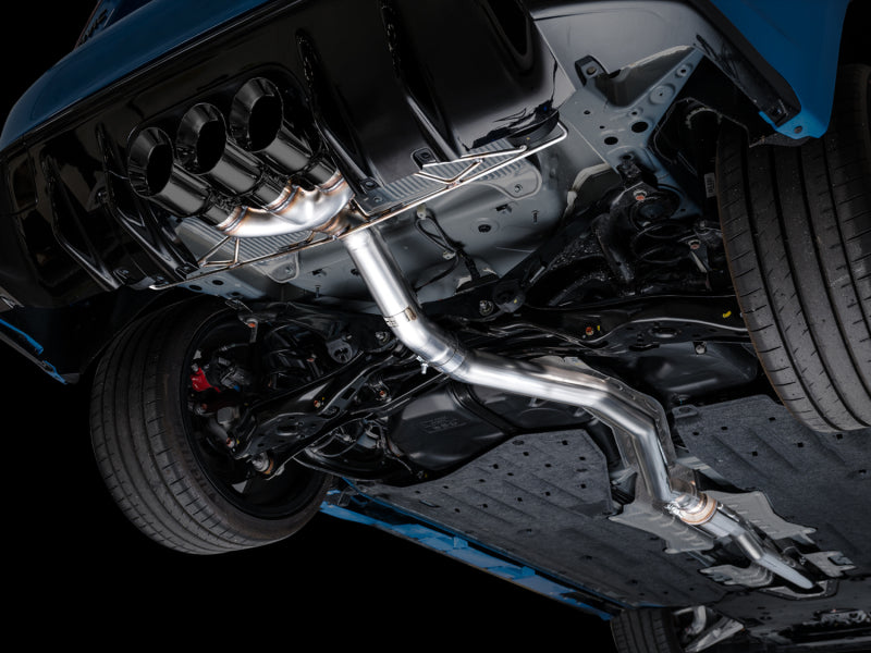 AWE Tuning 2023 Honda Civic Type R FL5 Track Edition Exhaust w/ Triple Diamond Black Tips 3020-53287 3020-53287 Photo - Mounted