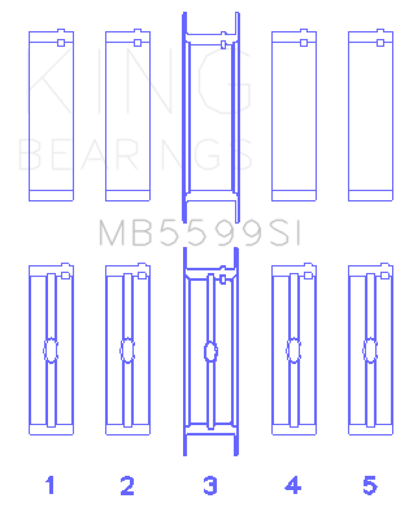 King Engine Bearings KING Main Bearings Engine Components Bearings main image