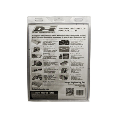 DEI Pipe Shield 4in w x 1ft - w/ Stainless Steel Clamps - Titanium 10454 10454 Photo - Unmounted