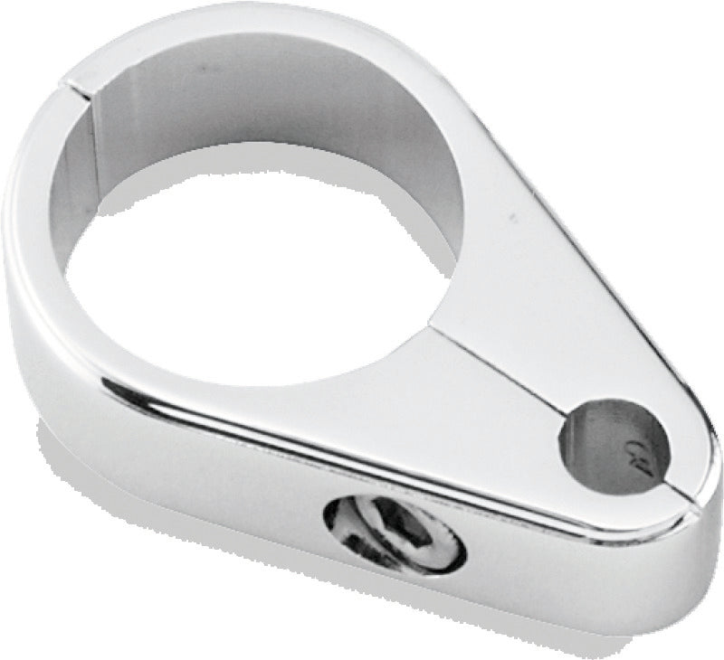 Bikers Choice 1 Inch Chrome Plain Clutch Cable Clamp 489798 489798 Photo - Primary