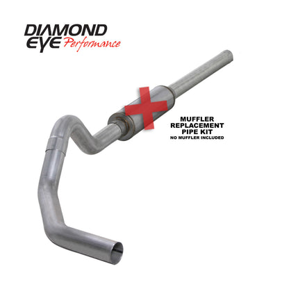 Diamond Eye Performance Diamond Eye KIT 4in CB MFLR RPLCMENT PIPE SGL AL: 2004.5-2007.5 DODGE CUMMINS 600 K4234A-RP K4234A-RP Photo - Primary