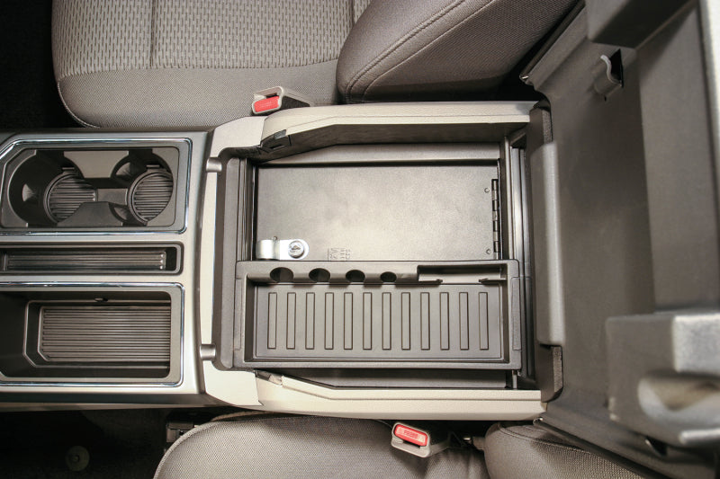 Tuffy Products Tuffy Console Safe W/ Key Lock For Ford Fseries Flow Thru Console 317-01 317-01 Photo - Mounted