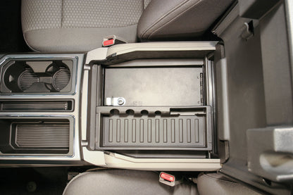 Tuffy Products Tuffy Console Safe W/ Key Lock For Ford Fseries Flow Thru Console 317-01 317-01 Photo - Mounted