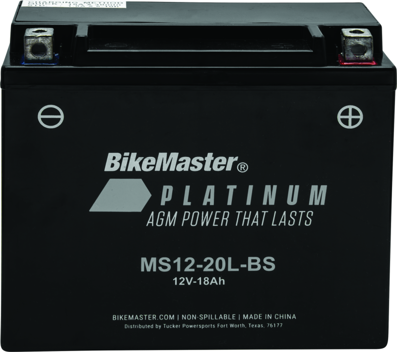 BikeMaster AGM Battery - MS12-20L-BS 780726 780726 Photo - Primary