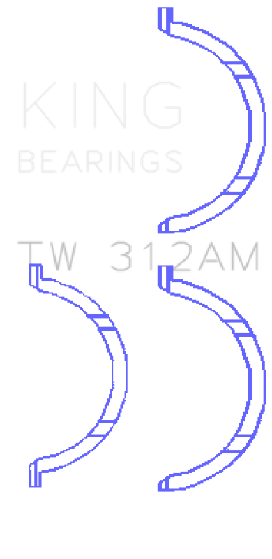 King Engine Bearings King Chevrolet V8 6.6L Turbo Diesel 2001-09 Thrust Washer Set TW312AM TW312AM Photo - Primary