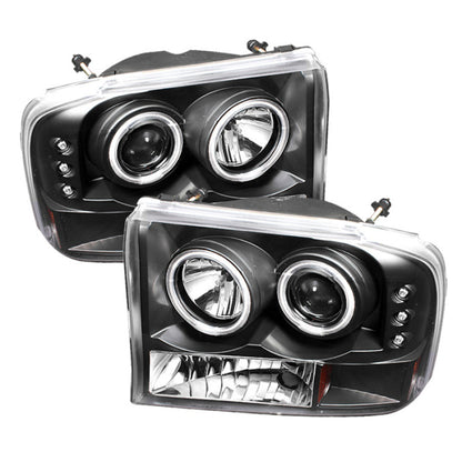 Spyder Ford F250 Super Duty 99-04 Projector Version 2 CCFL Halo LED Blk PRO-YD-FF25099-1P-G2-CCFL-BK 5030122 5030122 Photo - Primary