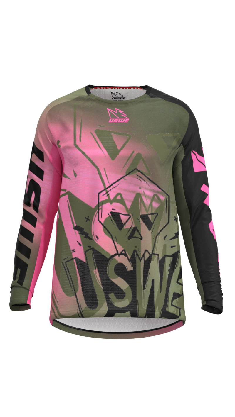 USWE Kalk Cartoon Off-Road Jersey Pink - XS 80951041330103