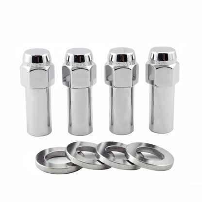 McGard Hex Lug Nut (X-Long Shank - 1.365in.) 7/16-20 / 13/16 Hex / 2.27in. Length (4-Pack) - Chrome 63015 63015 Photo - out of package