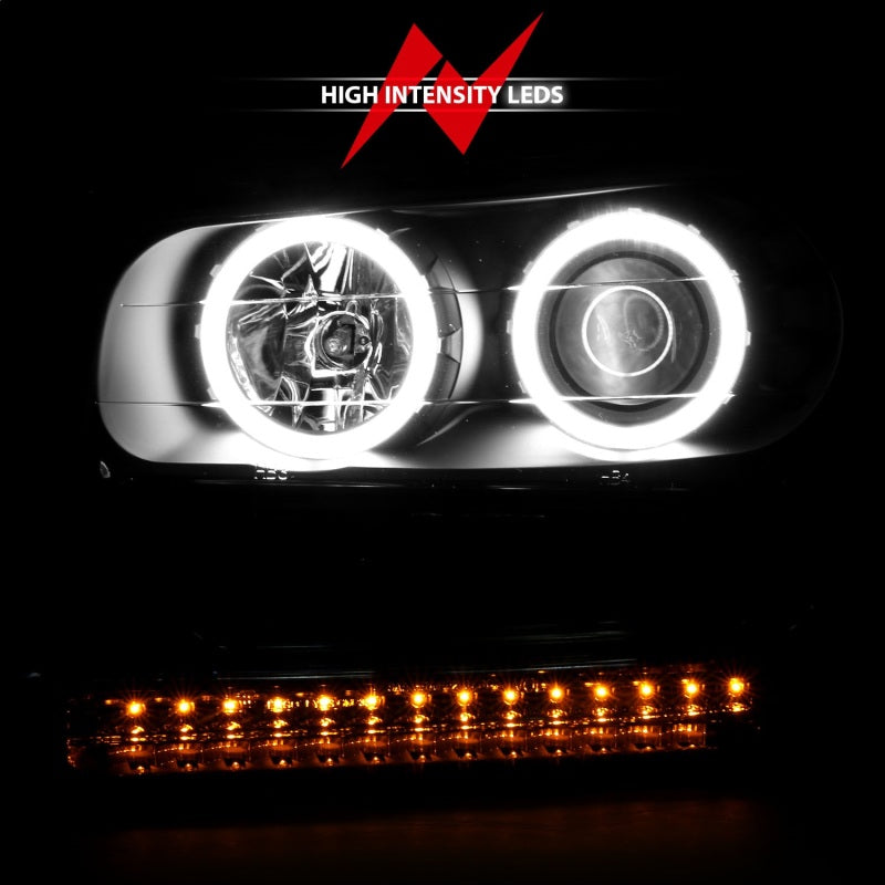 Anzo 2002-2009 Chevrolet Trailblazer Projector Headlights w/ Halo Black 111127 Photo - Unmounted