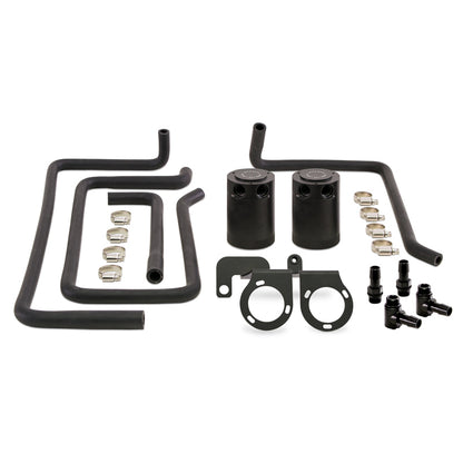 Mishimoto 09+ Nissan 370Z Direct Fit Baffled Oil Catch Can - Black MMBCC-370Z-09PBE Photo - Primary