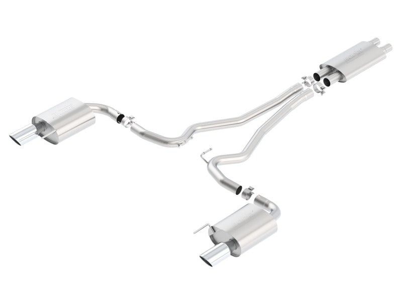 Borla Touring Cat-Back 15 Ford Mustang GT 5.0L V8 MT/AT 2.5in pipe 4in tip 140589 140589 Photo - Primary