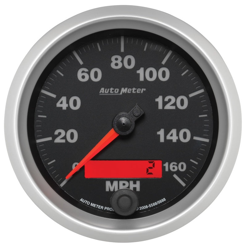 Autometer Gauge, Speedometer, 3 3/8", 160mph, Elec. Programmable, Elite 5688 Photo - Primary