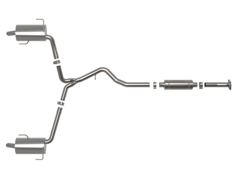 aFe Subaru Outback 20-23 H4-2.4L Takeda 2-1/2 IN to 2-1/4 IN 304 Stainless Steel Cat-Back Exhaust 49-36805 49-36805 Photo - Unmounted