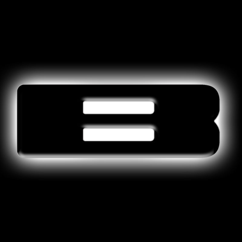 ORACLE Lighting Universal Illuminated LED Letter Badges - Matte Black Surface Finish - B 3141-B-001 3141-B-001 Photo - Primary