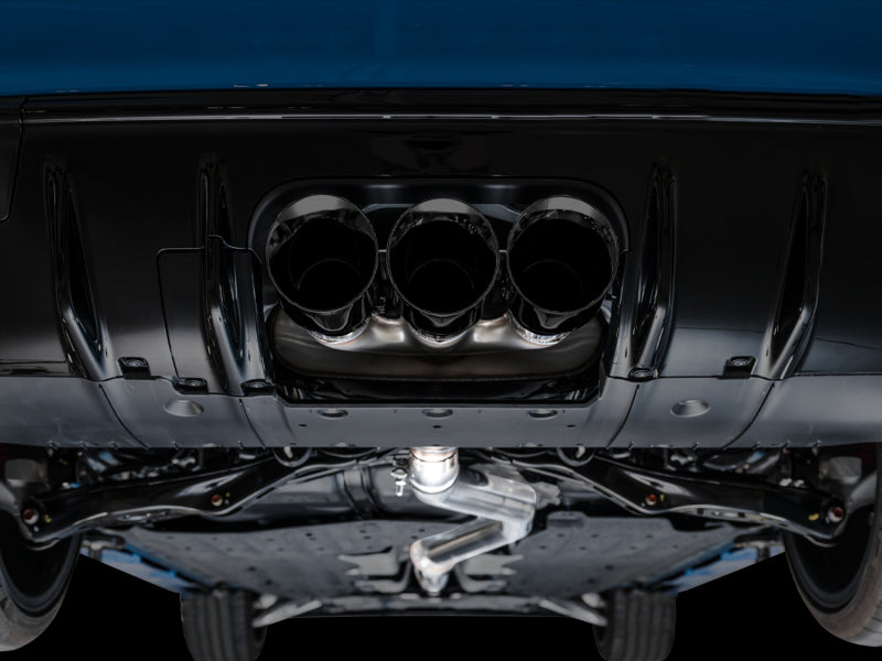 AWE Tuning 2023 Honda Civic Type R FL5 Touring Edition Exhaust w/ Triple Diamond Black Tips 3015-53287 3015-53287 Photo - Mounted