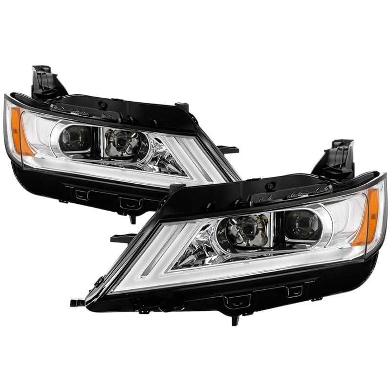 SPYDER xTune 14-18 Chevy Impala (Excl Limited) DRL Halogen Proj Headlights - Chrm (PRO-JH-CIM15-LB-C) 9042898 9042898 Photo - Primary