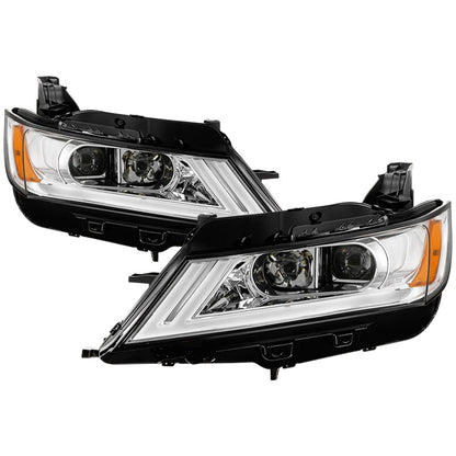 SPYDER xTune 14-18 Chevy Impala (Excl Limited) DRL Halogen Proj Headlights - Chrm (PRO-JH-CIM15-LB-C) 9042898 9042898 Photo - Primary