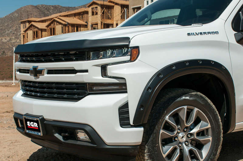 EGR 2019 Chevy 1500 Super Guard Hood Guard - Dark Smoke 301691 301691 Photo - Mounted