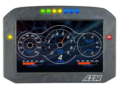AEM CD-7G Carbon Flush Digital Dash Display w/ Internal 20Hz GPS & Antenna 30-5702F 30-5702F Photo - out of package