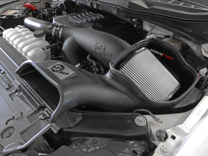 aFe MagnumFORCE Intake Stage-2 Pro DRY S 2021 Ford F-150 V6-3.5L (tt) 54-13061D 54-13061D Photo - Mounted
