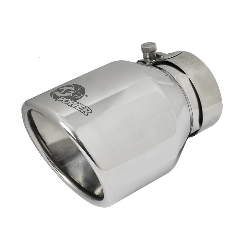 aFe MACHForce XP 3in to 2.5in 304 SS Cat-Back Exhaust w/ Polished Tips 14-16 BMW M235i 49-36347-P 49-36347-P Photo - Close Up