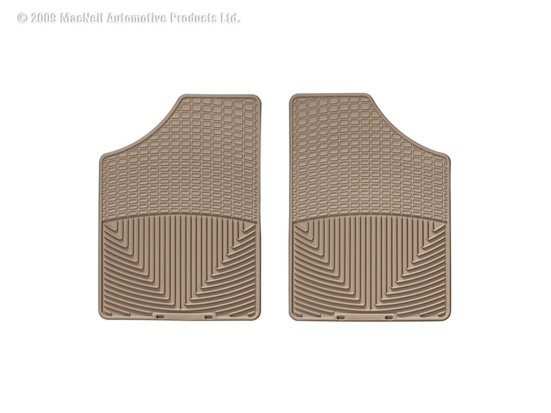 WeatherTech WT Rubber Mats - Front - Tan Floor Mats Floor Mats - Rubber main image