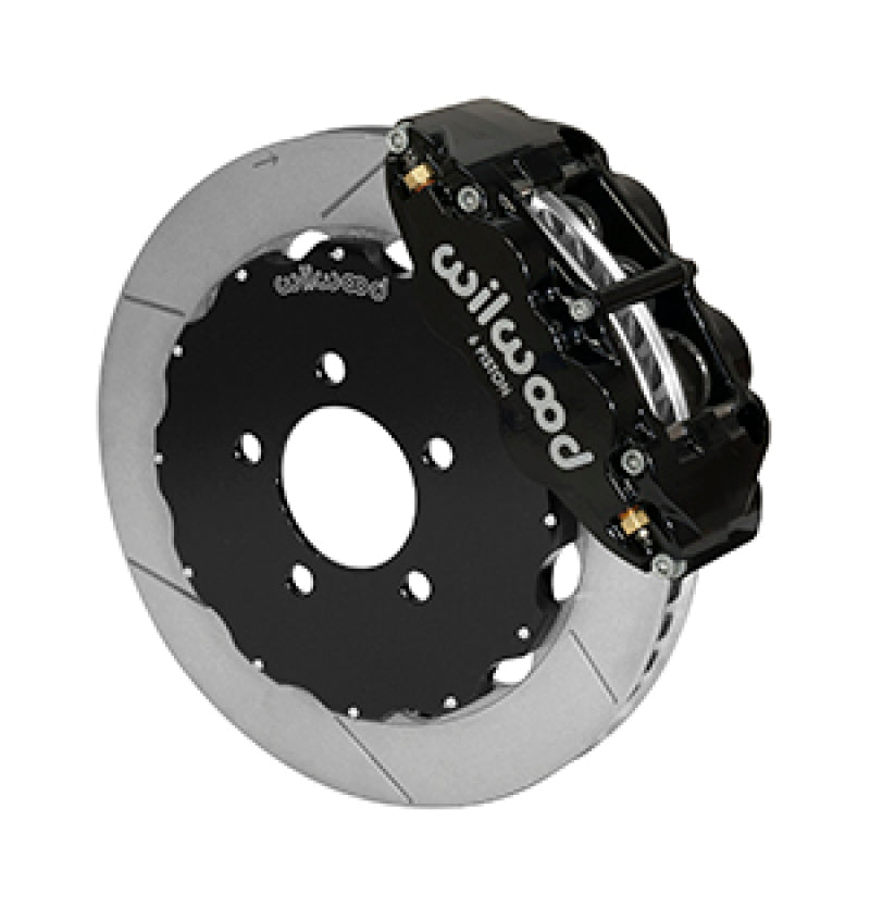 Wilwood Narrow Superlite 6R Front Big Brake Kit 12.88in Slotted Black 05-11 Ford Crown Victoria 140-14680