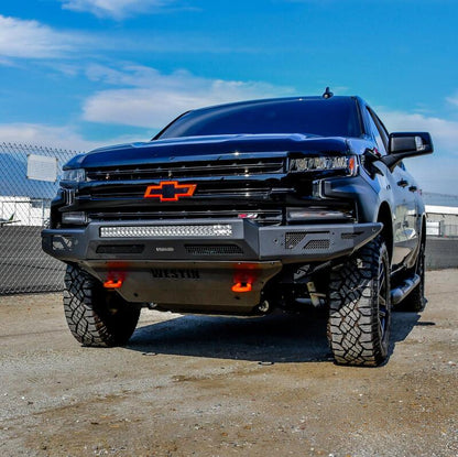 Westin 19-21 Chevrolet Silverado 1500 Pro-Mod Front Bumper - Tex. Blk 58-41215 58-41215 Photo - Mounted