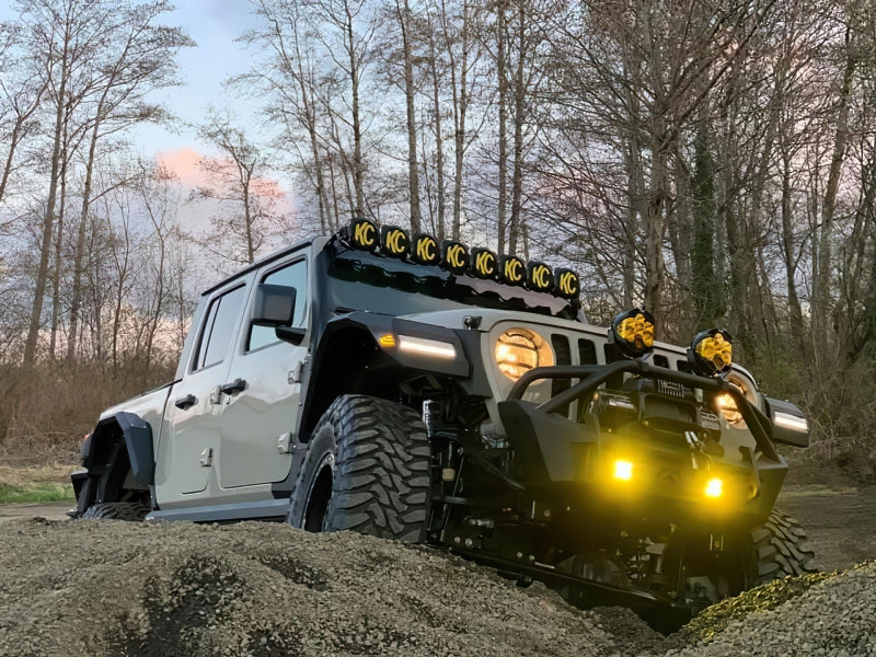 ORACLE Lighting Oracle Jeep Wrangler JL Smoked Lens LED Front Sidemarkers 5853-504 5853-504 Photo - lifestyle view