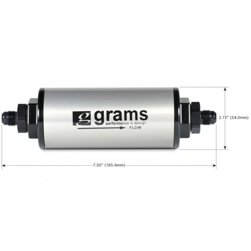Grams Performance 100 Micron -10AN Fuel Filter G60-99-0100 Photo - Primary