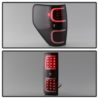 SPYDER xTune Ford F150 09-14 LED Tail Lights - Black ALT-ON-FF15009-LBLED-BK 5082169 5082169 Photo - Unmounted