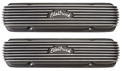 Edelbrock Valve Cover Classic Series Pontiac 1962-1979 301-455 CI V8 Black 41303 41303 Photo - Primary
