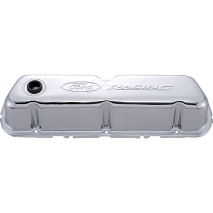 Ford Chrome Steel Valve Cover Set w/Ford Racing Logo FRD302-070 302-070 User 1