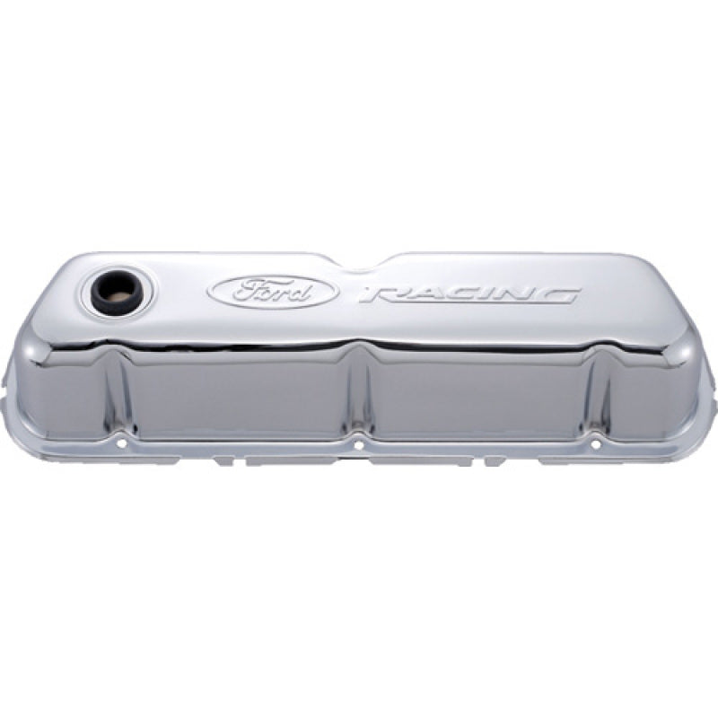 Ford Chrome Steel Valve Cover Set w/Ford Racing Logo FRD302-070 302-070 User 1