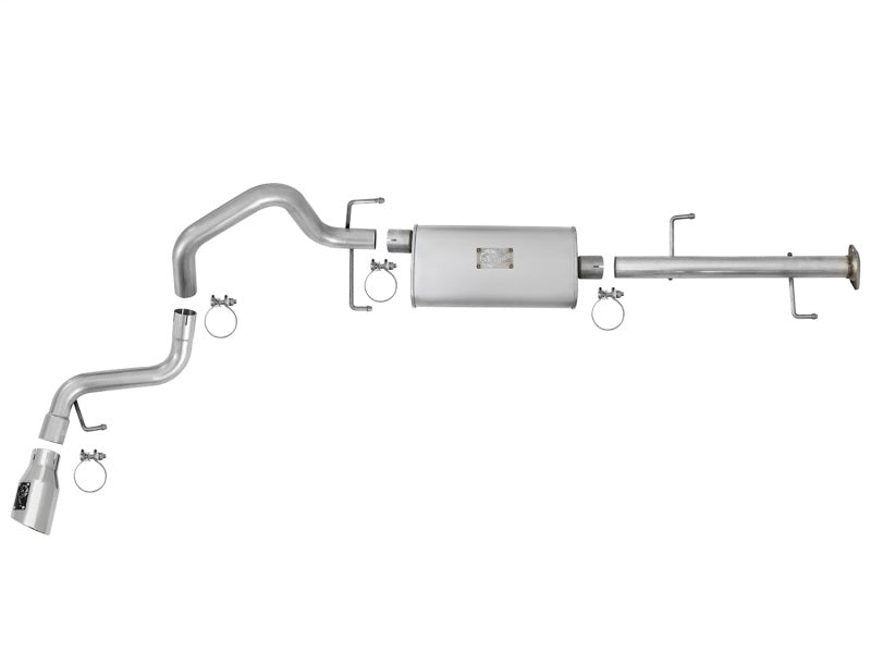 aFe Scorpion 2-1/2" Aluminized Steel CatBack Exhaust System w/Polished Tip 49-06039-P Photo - Unmounted