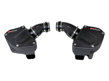 aFe Black Series Stage-2 Carbon Fiber Cold Air Intake System w/ Pro DRY S Media - 18-19 BMW M5 (F90) 58-10005D 58-10005D Photo - Unmounted