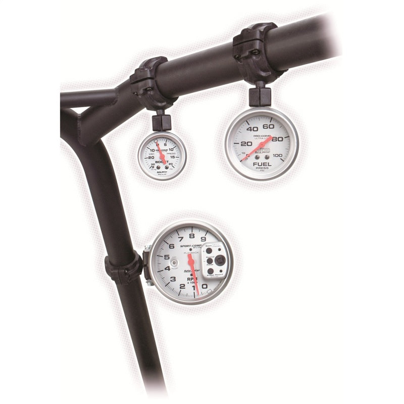 Autometer Gauge Mount, Roll Pod For 1.75" Roll Cage, Fits 2 1/16" Gauge, Black 48006 User 1