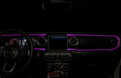 ORACLE Lighting Jeep Wrangler JL / Gladiator JT ColorSHIFT Fiber Optic LED Interior Kit 4236-333 4236-333 Photo - lifestyle view