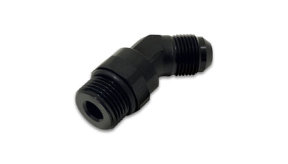 Vibrant -6AN Male Flare to Male -6AN ORB Swivel 45 Degree Adapter Fitting - Anodized Black 16940 16940 Photo - Primary