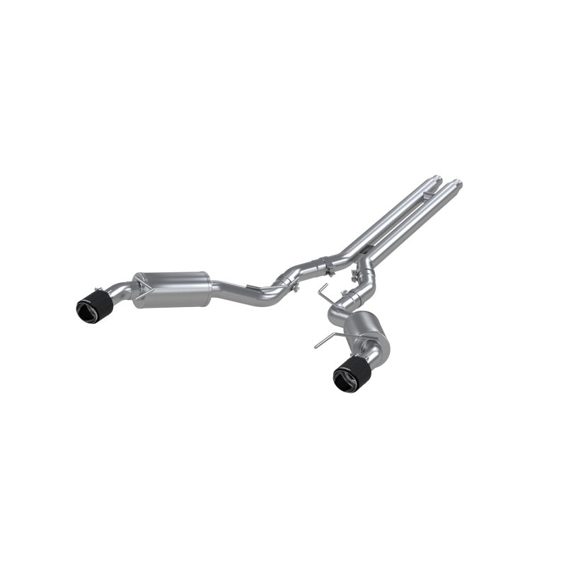 MBRP 15-17 Ford Mustang GT 5L(Coupe) 3in Catback Dual Split Rear w/ 4.5in Carbon Fiber Tips (Street) S72773CF S72773CF Photo - Primary
